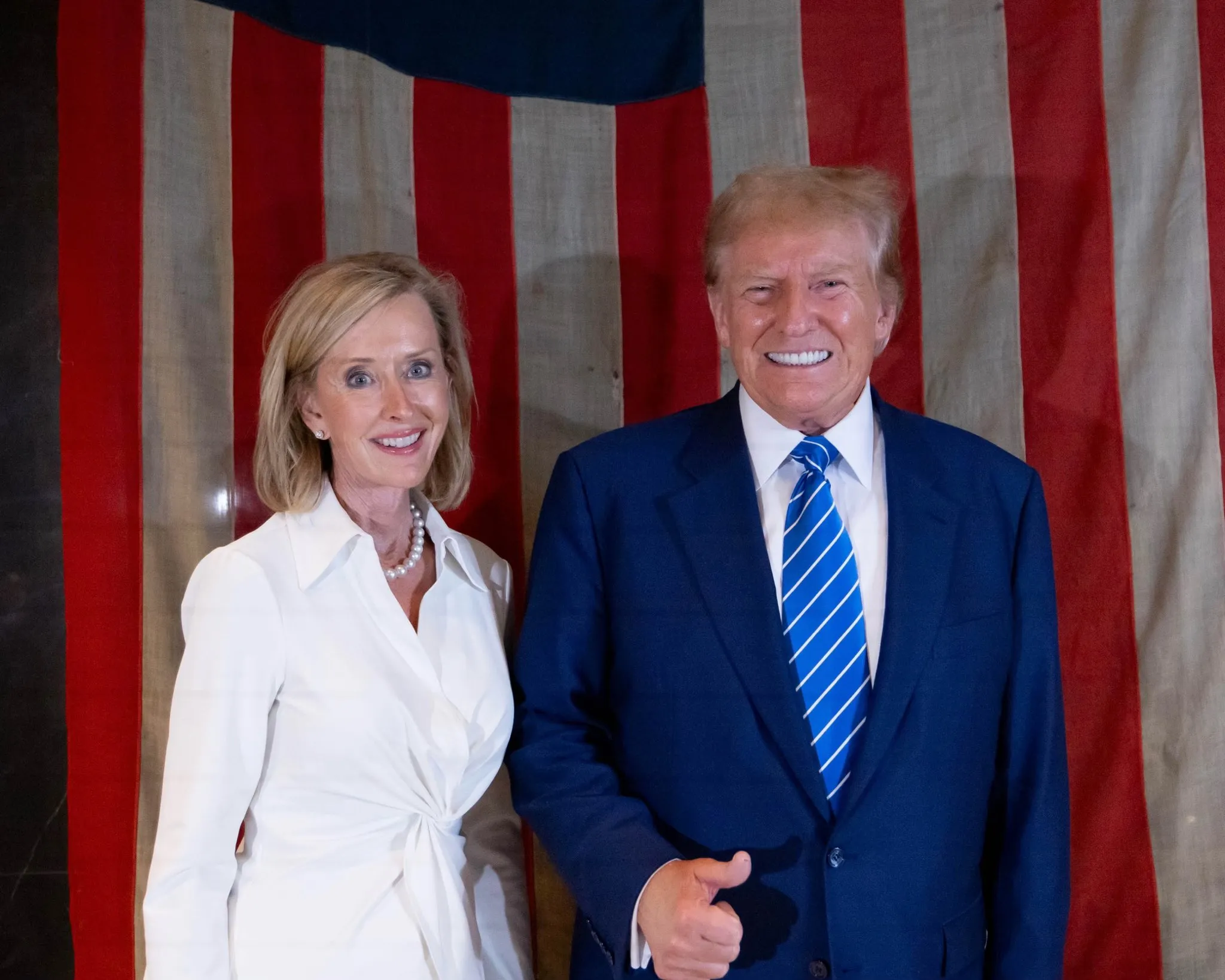 Karrin Taylor Robson and President Donald Trump